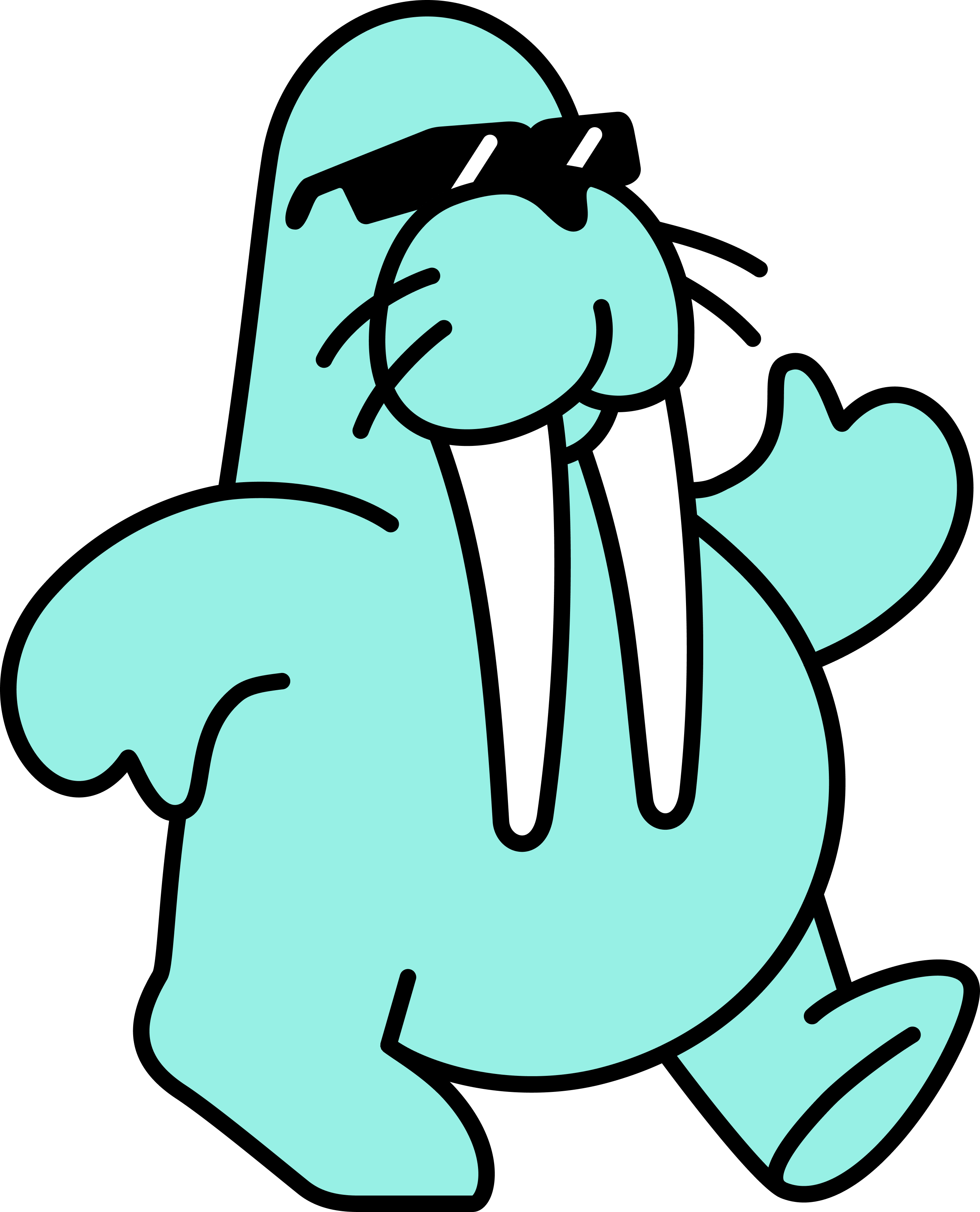 Walrus Mascot